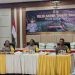 rilis akhir tahun yang dilakukan Polda Gorontalo di Aula Titinepo, Polda Gorontalo, Kamis (28/12/2023).