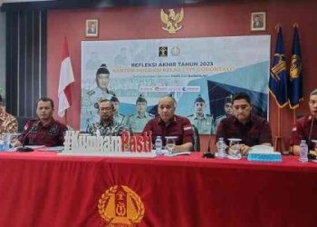 kegiatan press release akhir tahun Kantor Imigrasi Kelas I TPI Gorontalo, Jumat (29/12/2023).