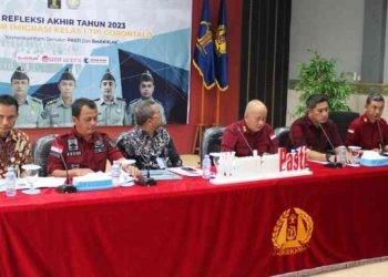 kegiatan press release akhir tahun Kantor Imigrasi Kelas I TPI Gorontalo, Jumat (29/12/2023).