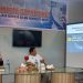 Kepala Jasa Raharja Cabang Gorontalo, Kemal Karman Kamaluddin (kiri) didampingi Kepala Jasa Raharja Putra (JPR) Cabang Gorontalo, Giancarlo Runtu pada Media Gathering Jasa Raharja Gorontalo, Sabtu (2/12/2023).