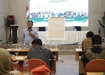 Lokakarya Penyusunan Kerangka Konsep IAD, pengelolaan DAS melalui Perhutanan Sosial dalam mencapai Pembangunan Berkelanjutan di Kabupaten Pohuwato, berlangsung di Yulia Hotel, Kota Gorontalo, Selasa (5/12/2023)