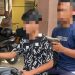 Aksi IK yang diduga menggunakan pistol korek api dalam dugaan penganiayaan terhadap dua warga di Kota Gorontalo