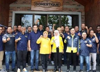 Pelantikan DPD AMPI Gorontalo oleh DPP AMPI, Jerry Sambuaga, bertempat di Domestique, Kota Gorontalo, Kamis (30/11/2023). (istimewa)
