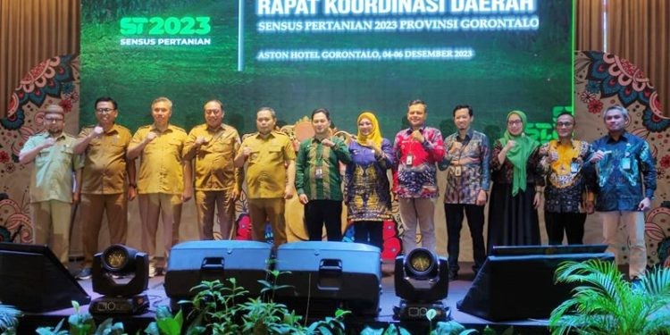 Rapat koordinasi daerah dalam rangka desiminasi hasil ST 2023, Senin (4/12/2023) (muhajir/gopos)