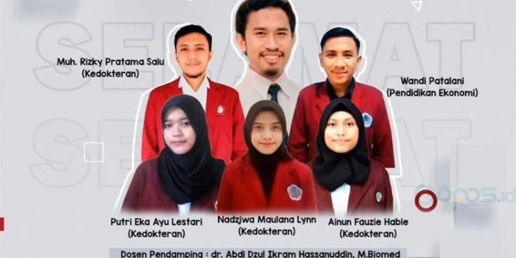Kelompok PKM-K Fakultas Kedokteran UNG berhasil meraih  mendali perak pada ajang Pimnas 2023 (dok. ung)