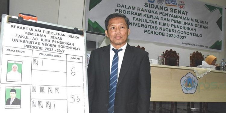 Prof. Dr. Arwildayanto, M.Pd kembali terpilih sebagai Dekan FIP UNG setelah meraih suara terbanyak pada pemilihan Dekan FIP (dok. UNG)