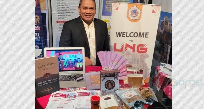 Produk kampung cumi Desa Langgula Gorontalo dipamerkan dalam ajang Go Abroad Fair, di Utrecht, Belanda (dok. ung)