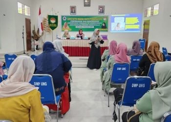 Pembekalan pemahaman pencegahan dan penanganan kekerasan seksual kepada anggota DWP UNG (dok. ung)