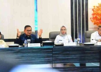 Walikota Gorontalo, Marten Taha memperkuat kerjasama perekonomian Kota Gorontalo bersama pemerintah Gorontalo Utara, Rabu (3/1/2024).