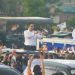 Sejumlah relawan, simpatisan dan masyarakat mengawal Anies Baswedan di Provinsi Gorontalo, Senin (8/1/2024).