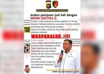 Direktur Reserse Kriminal Umum Polda Gorontalo Kombes Pol. Nur Santiko.