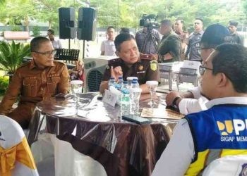 Sekertaris Daerah Kota Gorontalo, Ismail Madjid saat menghadiri kegiatan Peresmian Gedung Kejati Gorontalo, Senin (15/1/2024).