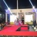Parade busana dalam perayaan Hari Karawo di Halaman Rumah Dinas Gubernur Gorontalo, Selasa (23/1/2024)