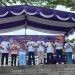 Pencanangan Hari Karawo dan Gorontalo Karnaval Karawo 2024 di Lapangan Taruna Remaja Kota Gorontalo, Ahad (21/1/2024).(hasan/gopos)