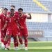 Para pemain timnas berselebrasi saat menjebol gawang libya (Pssi.org)