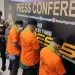Konferensi pers kasus penangkapan pengedar narkoba, di Bidang Humas Polda Gorontalo, Kamis (25/1/2024). (Foto: Putra/Gopos)