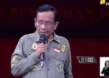 Calon Wakil Presiden (Cawapres), Mahfud MD (tangkapan layar narasi TV)