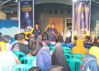 Rakhmatiyah Deu menyapa masyarakat Tilongkabila yang diselenggarakan dalam bentuk diskusi bersama masyarakat (istimewa)