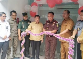 Peresmian Gedung PTSP Kejaksaan Tinggi Gorontalo, Senin (15/1/2024) (muhajir/gopos)