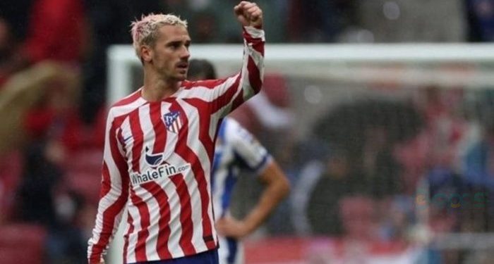 Bintang Atletico Madrid Antoine Griezmann. ANTARA/AFP/PIERRE-PHILIPPE MARCOU.