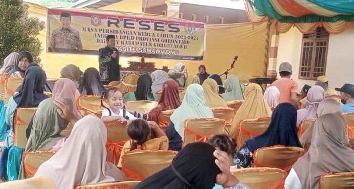 Anggota DPRD Provinsi Gorontalo Dapil Kabupaten Gorontalo B melaksanakan reses di Desa Sidodadi Kecamatan Boliyohuto, Kabupaten Gorontalo, Selasa (23/1/2024) (dok. pendamping)