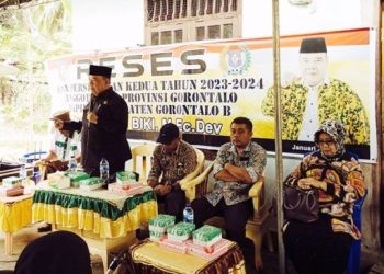 Anggota DPRD Provinsi Gorontalo, Sun Biki saat melaksanakan reses di Desa Tolite, Kecamatan Boliyohuto, Kabupaten Gorontalo, Rabu (24/1/2024) (dok. pendamping)