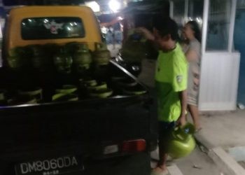 Sebanyak 63 tabung gas elpiji diamankan Polres Pohuwato, Selasa malam (16/1/2024). (Istimewa)