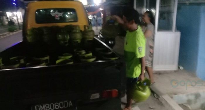 Sebanyak 63 tabung gas elpiji diamankan Polres Pohuwato, Selasa malam (16/1/2024). (Istimewa)