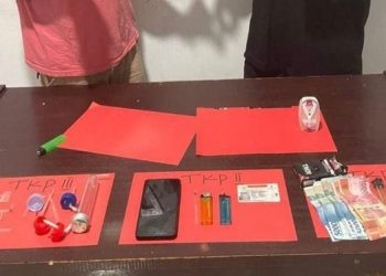Sejumlah barang bukti terkait narkoba yang berhasil diungkap Polres Pohuwato.