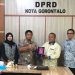 Anggota DPRD Kota Gorontalo Muksin Brekat saat menerima kunjungan Badan Keahlian Undang-Undang DPR RI dalam rangka penyusunan RUU Kota Gorontalo.