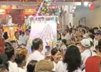 Pawai Barongshai dalam perayaan Imlek di Kota Gorontalo, Sabtu (24/2/2024). (sari/gopos)