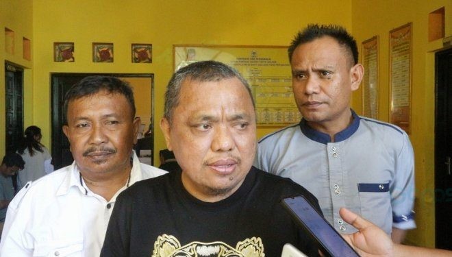 Ketua DPD II Golkar Kabupaten Gorontalo Hendra Hemeto saat ditemui Ahad (18/2/2024).