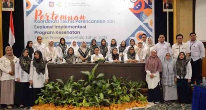 Dinas Kesehatan Provinsi Gorontalo menggelar pertemuan Kordinasi Teknis Perencanaan dan Evaluasi Implementasi Program Kesehatan, Kamis (31/01/2024) di Grand Q Hotel Kota Gorontalo.