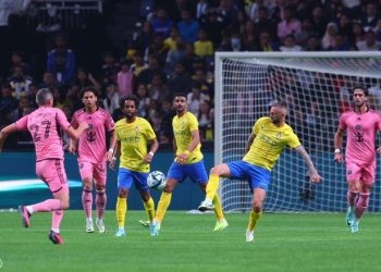 foto saat berlangsugnya laga antara Al Nassr Melawan Inter Miami di Stadion Kingdom Arena (Jumat/02/02/2024) Foto: Akun Twitter Al Nassr