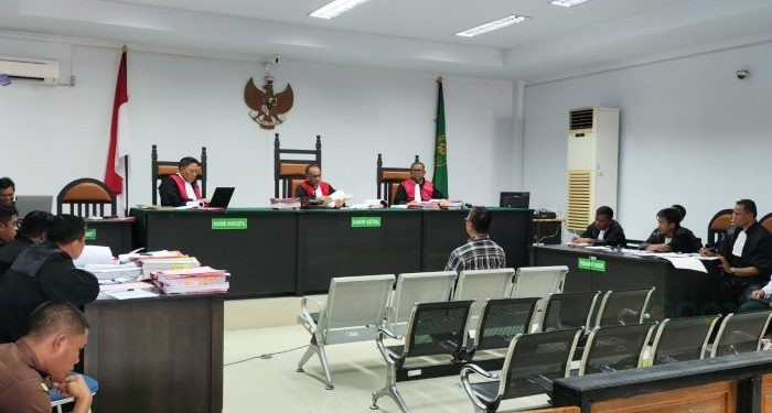 Saksi di Hadirkan Perusahaan Insiden Pengrusakan Camp PT Merdeka Copper Gold, Selasa 06/02/2024 (Istimewa)