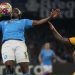 Victor Osimhen gagalkan kemenangan Barcelona di leg pertama 16 besar Liga Champions. (AP/Gregorio Borgia)