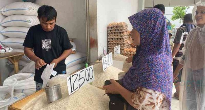Sejumlah pedagang di pasar sentral Kota Gorontalo