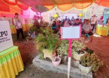TPS (Tempat Pemungutan Suara) 02 di Desa Bulotalangi Barat, Kecamatan Bulango Timur, Bone Bolango.