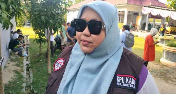 Ketua KPU Bone Bolango, Sutenti Lamuhu ditemui Sabtu (17/2/2024).