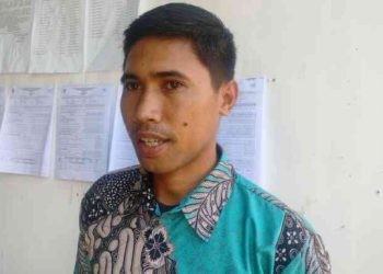 Ketua KPPS Desa Poowo Barat, Rahmat Walangadi dikonfirmasi, Rabu (21/2/2024).