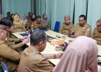 Pemkab Pohuwato Mulai Bahas Musrenbang Penyusunan Perencanaan Pembangunan Tahun 2025, berlangsung di Aula Tarzius, Kantor Bappeda Pohuwato, Senin 26/02/2024 (F Humas Pemda Pohuwato)