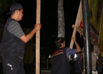 Penertiban APK oleh Bawaslu Kabupaten Gorontalo
