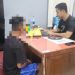 Penyidik Polresta Gorontalo Kota memeriksa RD yang diduga menyebarluaskan video asusila mantan pacarnya di jejaring media sosial Instagram.(dok Polresta Gorontalo Kota)