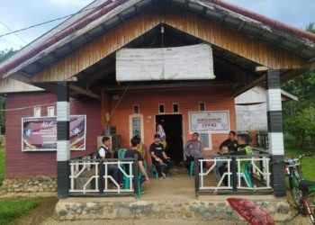 Kapolres Bone Bolango, AKBP Muhammad Alli melakukan pengecekan kesiapan pemungutan suara di wilayah Kecamatan Pinogu, Minggu (4/2/2024).