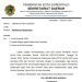 surat yang ditanda tangani pelaksana harian (Plh) Sekretaris Daerah (Sekda) Kota Gorontalo, Haryono Soeronoto pada tanggal 1 Februari 2024