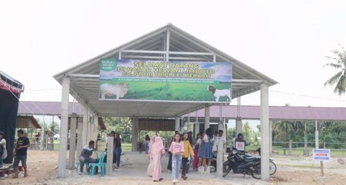 Suasana pasar hewan di Kayubulan, Kecamatan Limboto, Kabupaten Gorontalo (dok. ung)