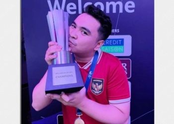 Postingan Akbar Paudi setelah berhasil keluar sebagai juara pada ajang AFC eAsian Cup 2023 (foto: instagram @akbarpaudie1)