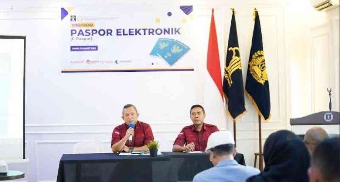 Kantor Imigrasi Kelas I TPI Gorontalo menyelenggarakan sosialisasi Paspor Elektronik (EPaspor), (28/03/2024).