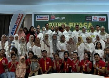 Kegiatan buka puasa bersama Alfamart-Alfagift di Hotel Sutan Raja Kotamobagu.