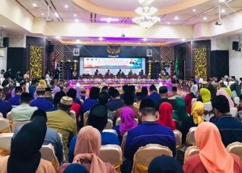 Suasana rapat Paripurna memperingati HUT Kota Gorontalo ke 296.